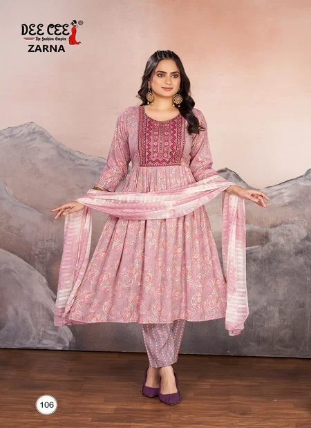Zarna By Deecee Rayon Printed Kurti With Bottom Dupatta Orders In India